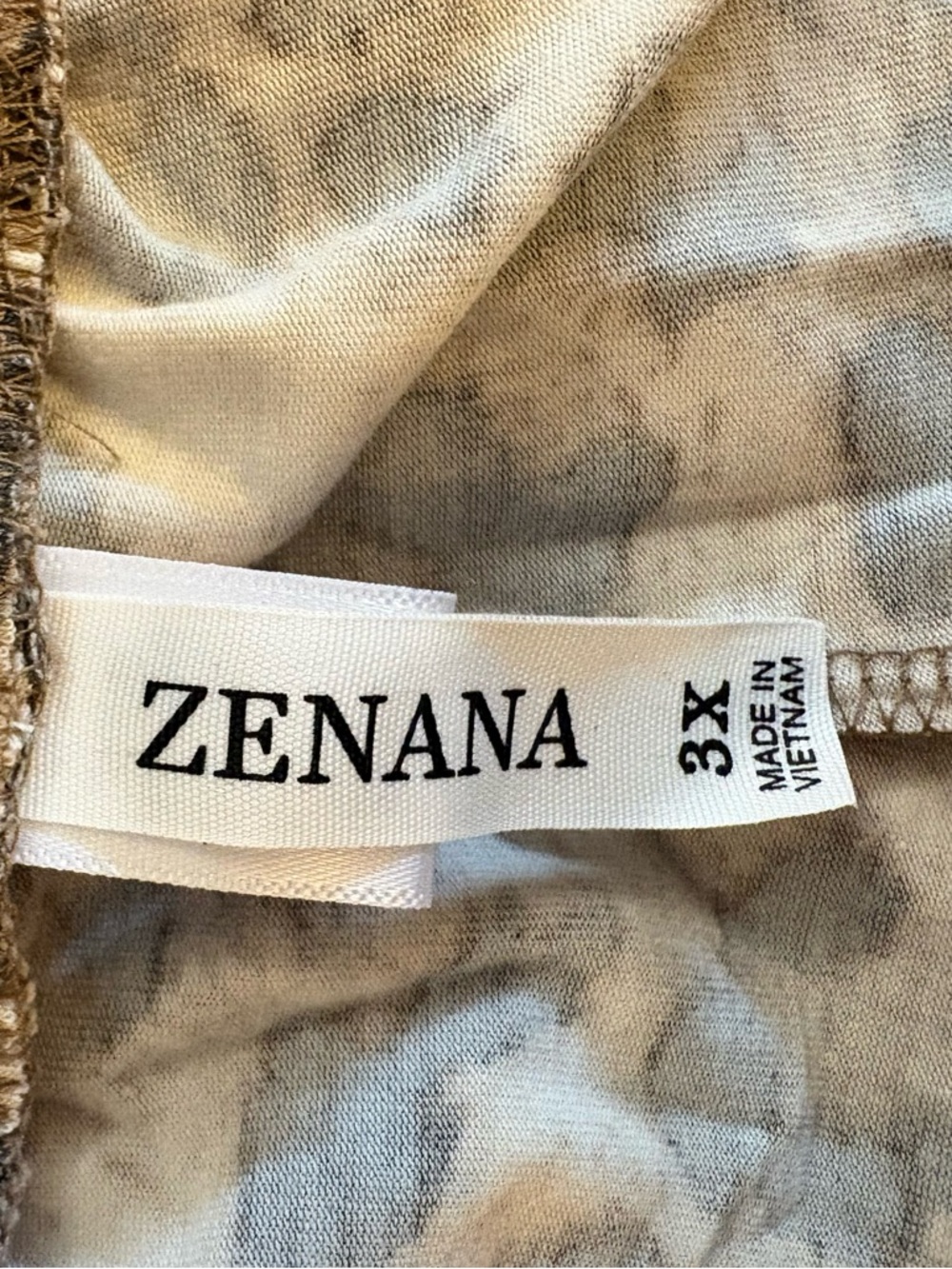 Zenana Brown Leopard Print Side-Split Pull-on Jogger Size 3X NIP - Picture 5 of 15
